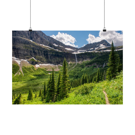 Thunderbird Mountain, Glacier National Park - Matte Poster